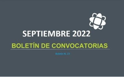 Boletín de convocatorias Septiembre 2022